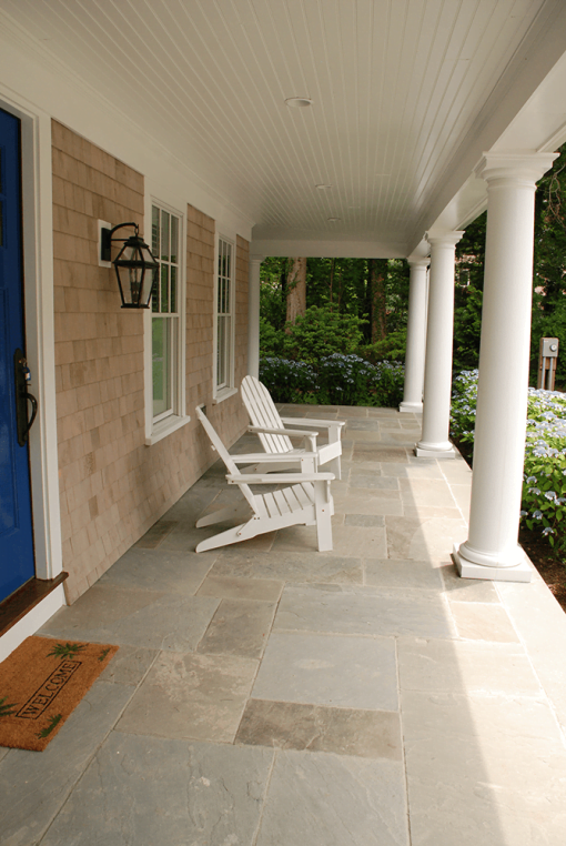 cleft bluestone pavers variegated patio