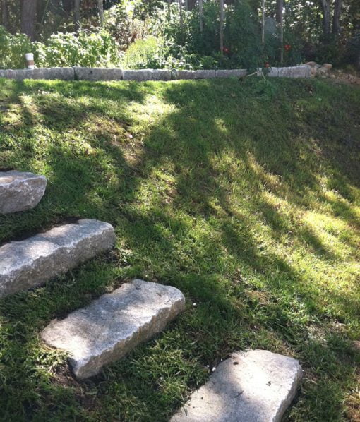 antique granite steps
