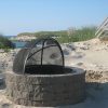 fire pit with spark screen Dennis Beach Cape Cod MA