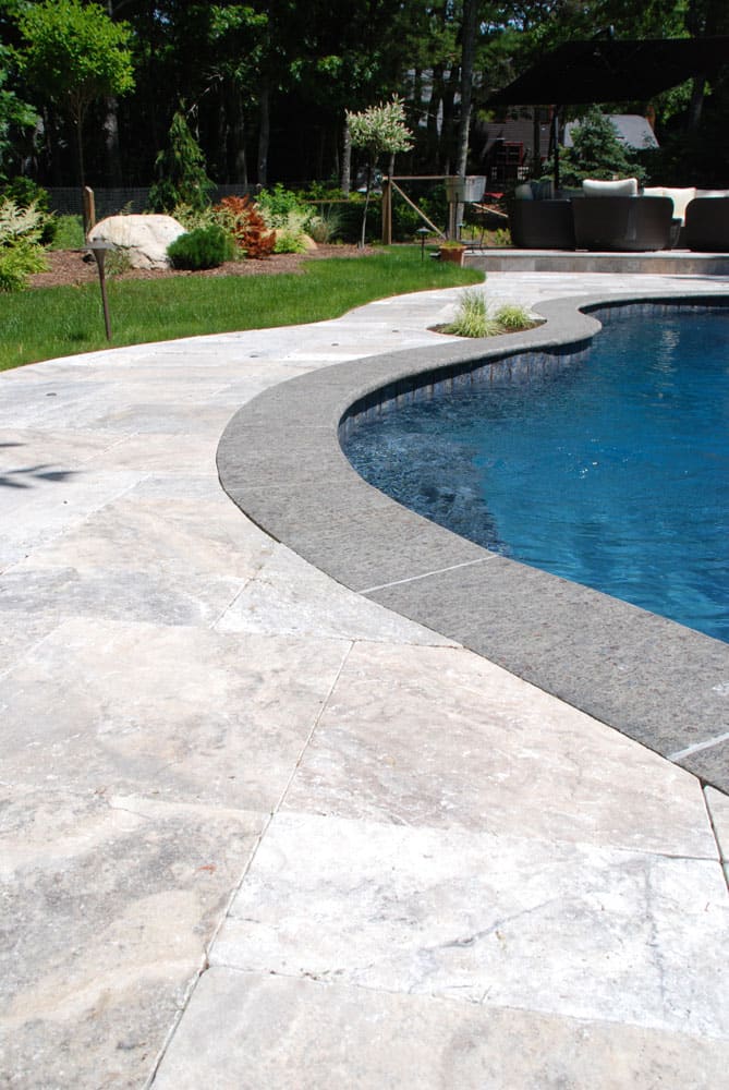 coping pool sterling travertine