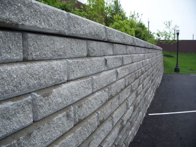 granite gray classic retaining wall