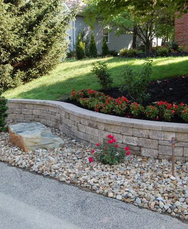 mini creta retaining wall