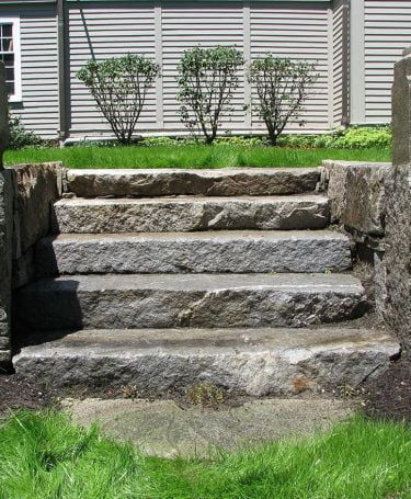 antique granite steps