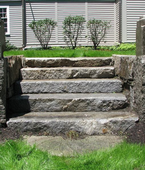 antique granite steps