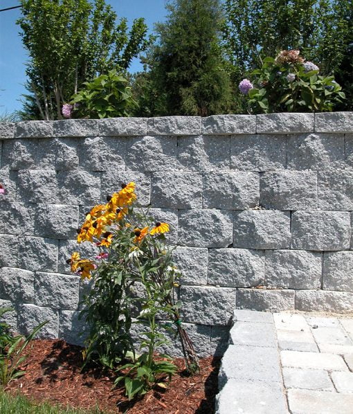 retaining wall stonewall quarry blend