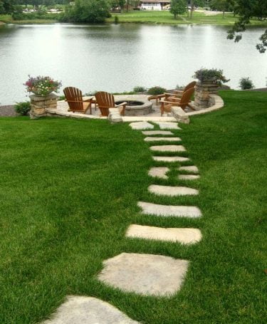 stone flagstone rosetta brown flagging