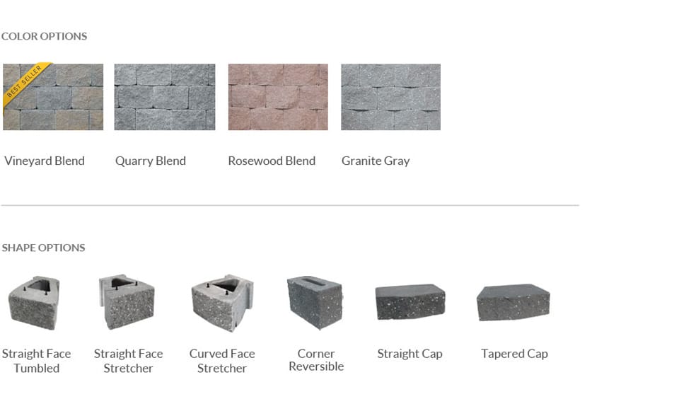 stonewall pieces colors