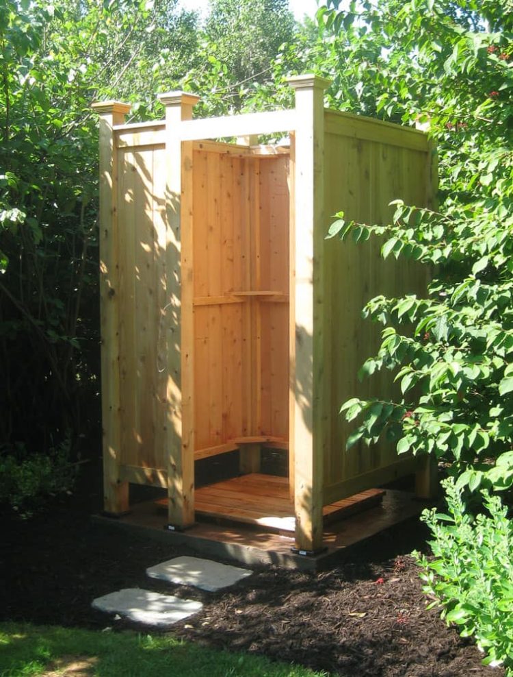 outdoor shower kit free-standing Eastham MA
