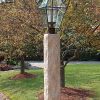 Antique granite lamp post