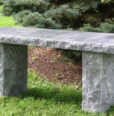 charcoal granite bench 40 inch