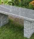 charcoal granite bench
