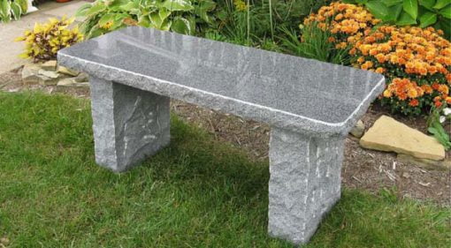 charcoal granite bench