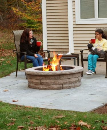 Stone Fire Pit Kit Wood Burning, Fire Pit Distance From House Massachusetts