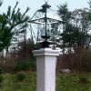 white cedar lamp post