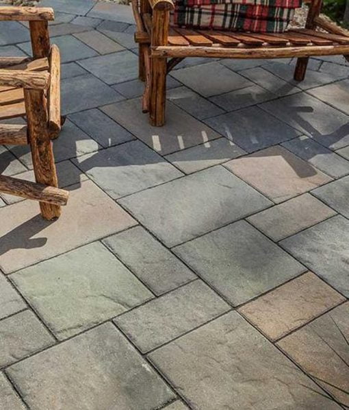 Blu 60mm stone pavers Champlain Grey