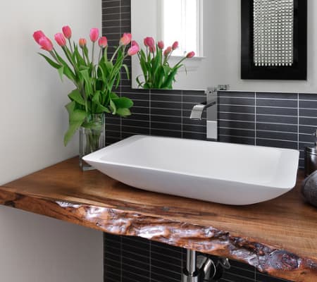 live edge oak countertop
