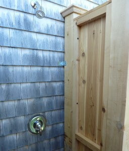 cedar shower post