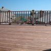 mahogany decking with rail