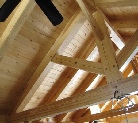 pine-beam-bracing-ceiling