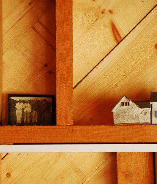 rough sawn pine board wall