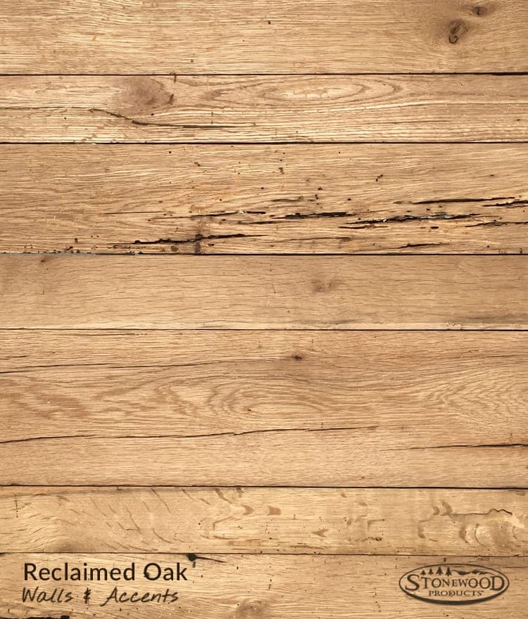 sticker Geboorte geven Maryanne Jones Reclaimed Oak Wood Wall | Wallboarding Walls Antique