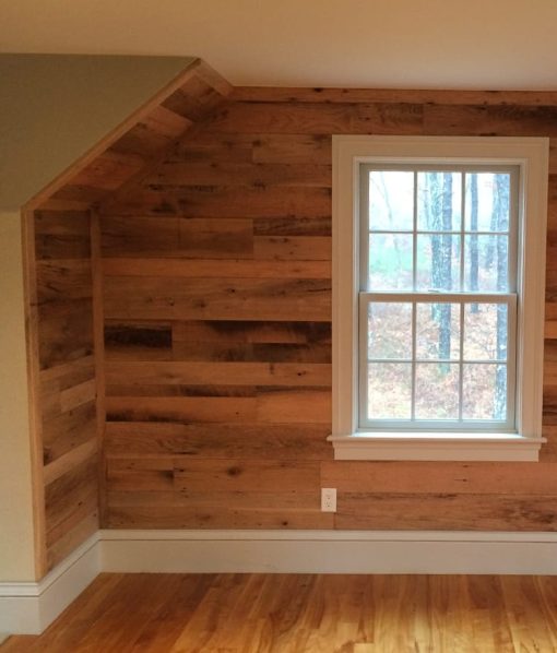 reclaimed oak wallboard