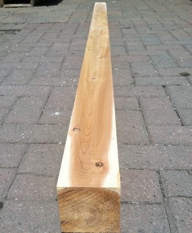single cedar post