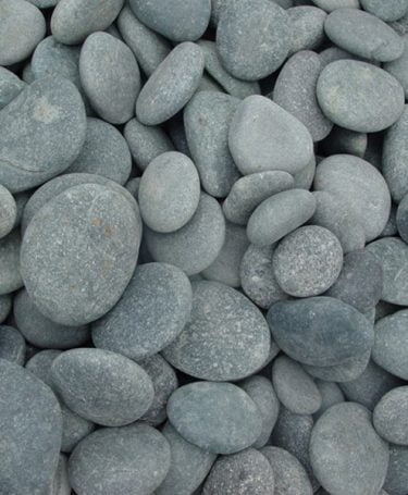 1-2 inch beach pebbles black