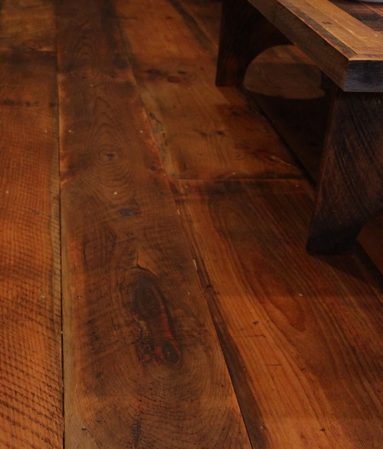 wide pine floors