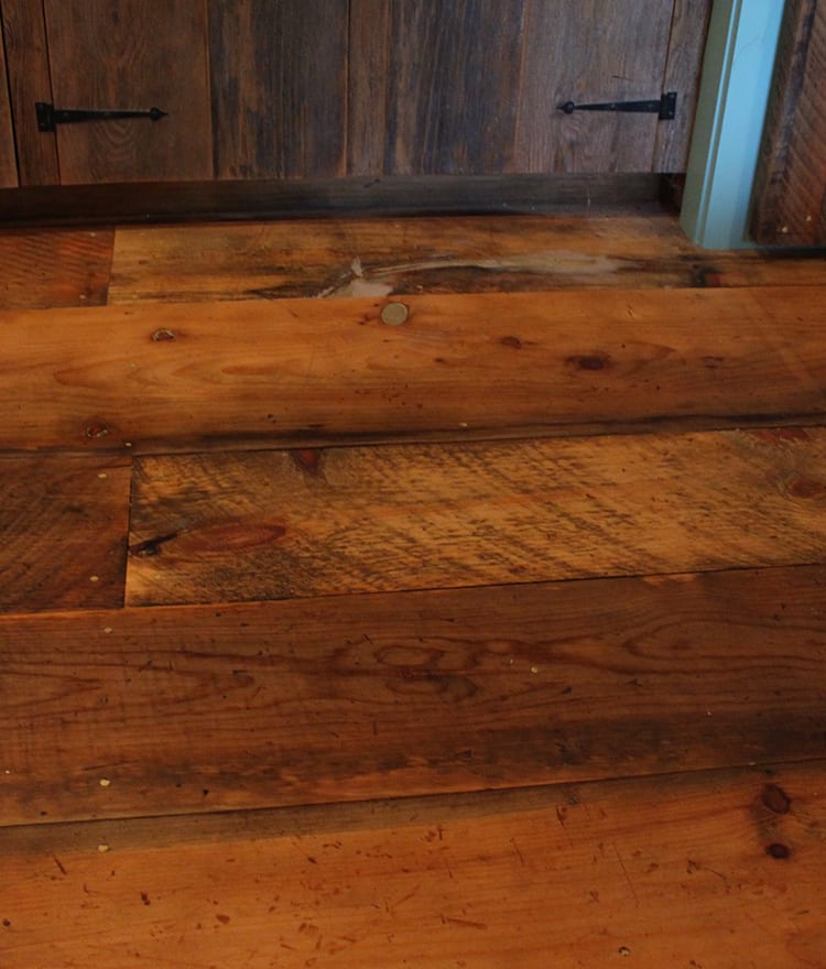 wide pine floors