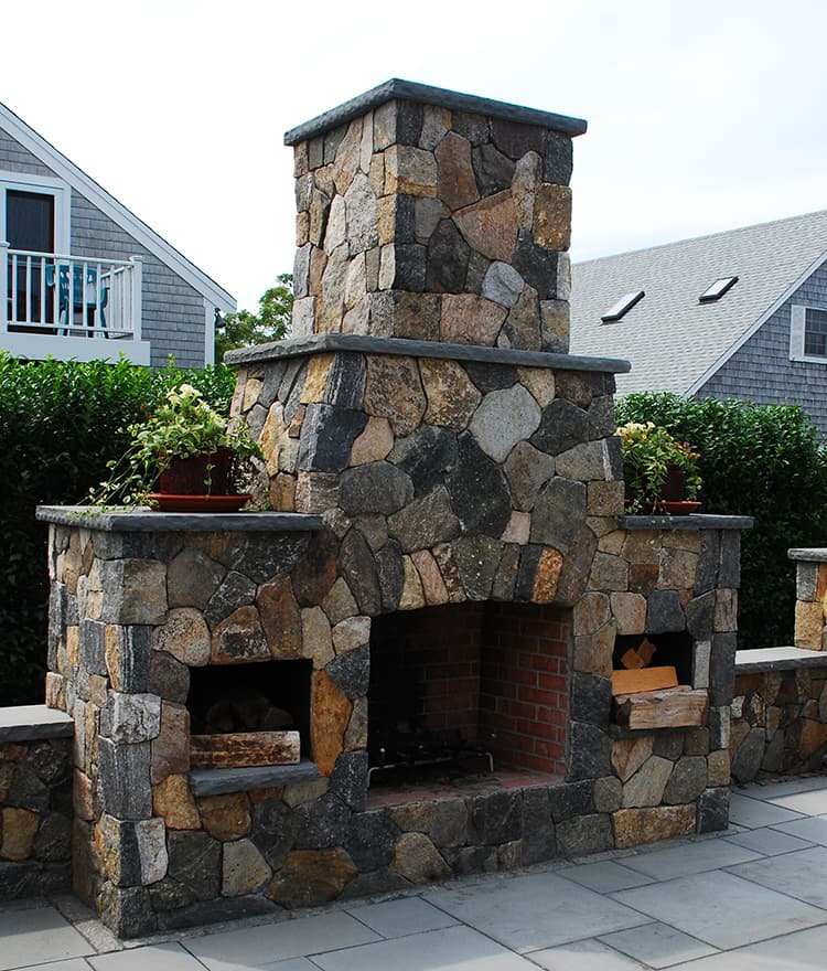 Outdoor Fireplaces  Stone Fireplace Kits  Cape Cod MA New England