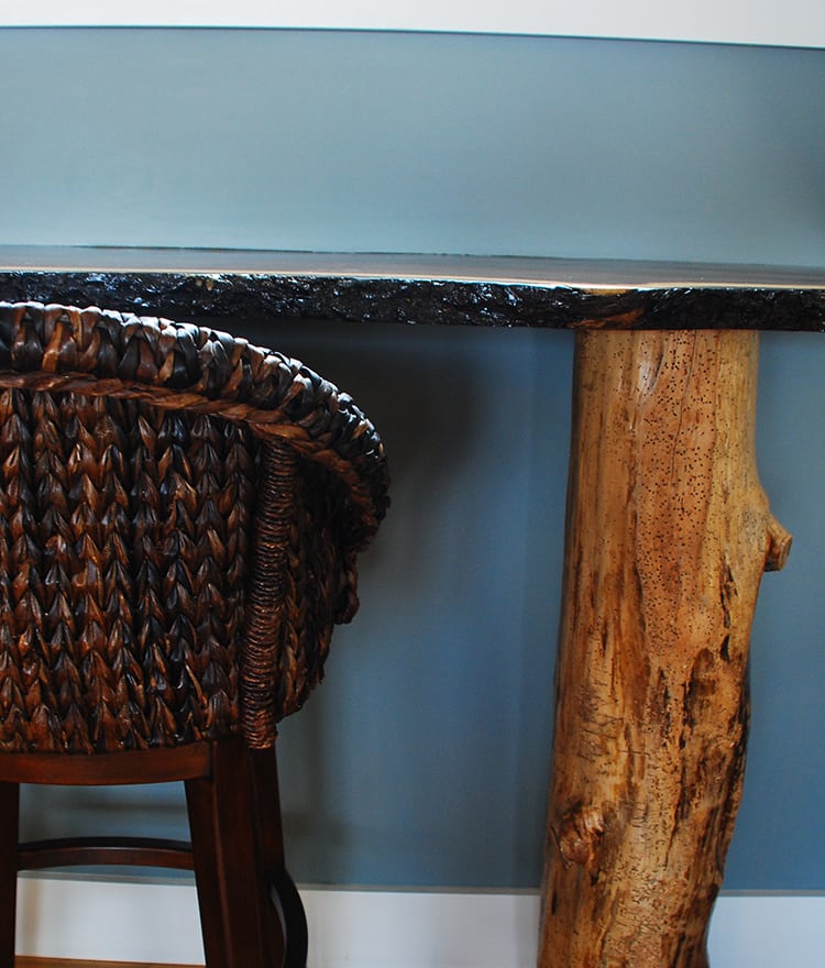 Live Edge Reclaimed Bar Top