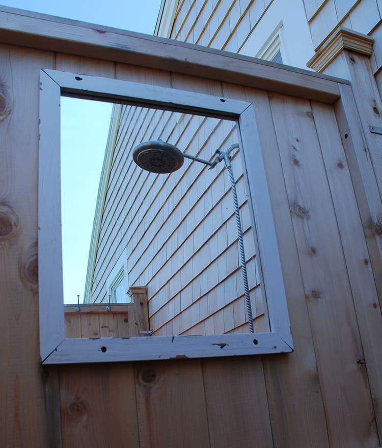 Deluxe Outdoor Cedar Shower Kit