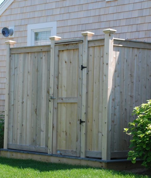 Deluxe Outdoor Cedar Shower Kit Yarmouth MA