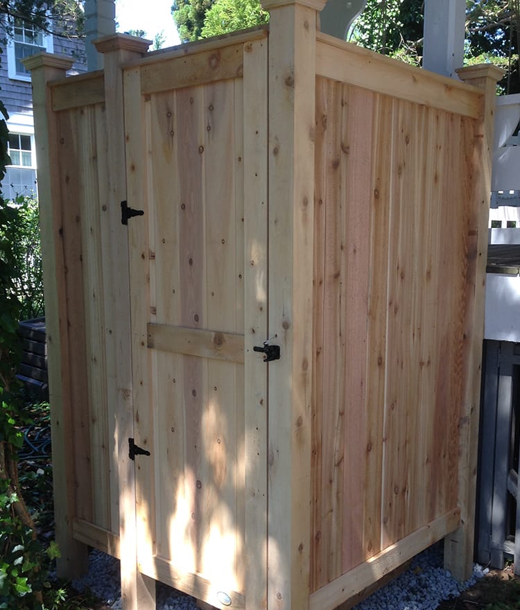 Standard Outdoor Cedar Shower Kit