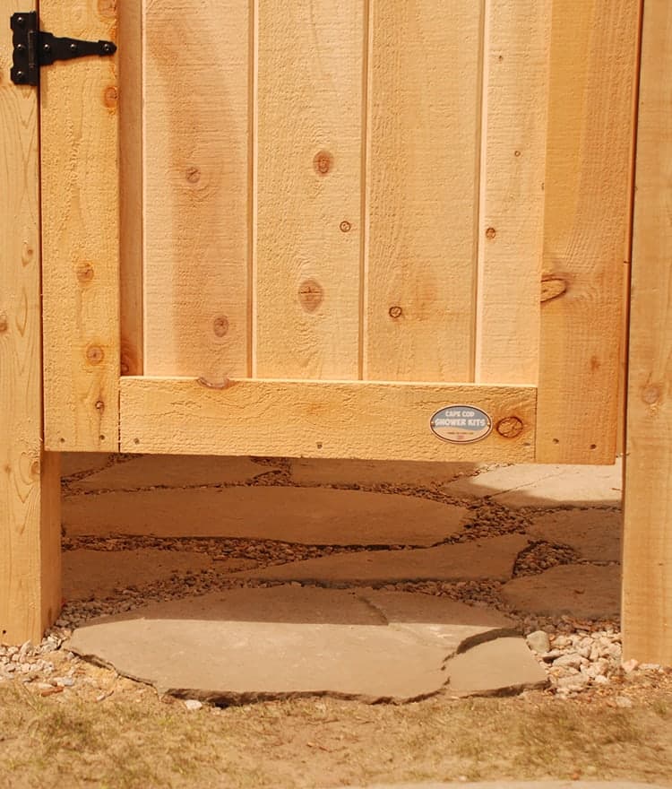 Standard Outdoor Cedar Shower Kit