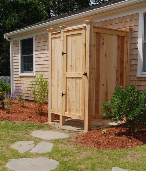 Standard Outdoor Cedar Shower Kit