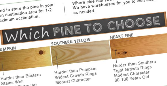 Pine Plank Flooring