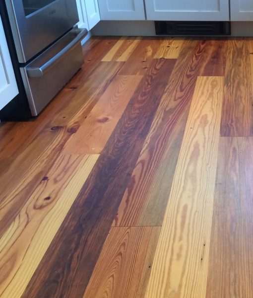 Reclaimed Antique Heart Pine Wood Flooring - Cape Cod MA