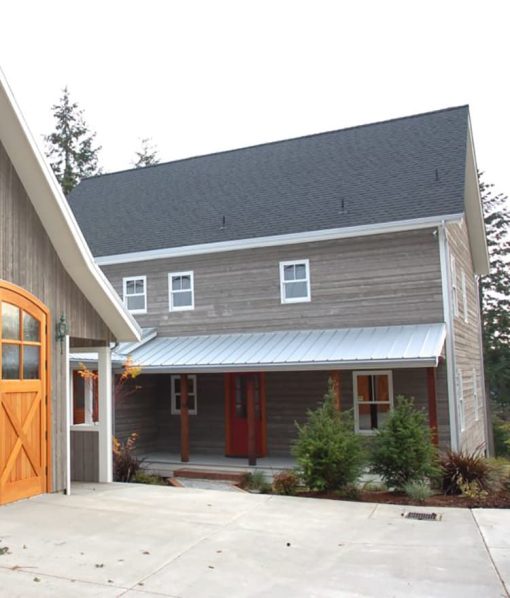 Exterior Barn Wood Siding Application with Barn Grey