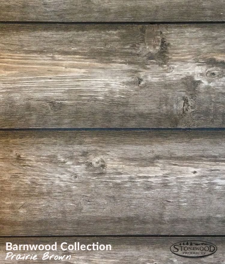 Barn Wood Siding Salvaged Reclaimed Look Prairie Brown