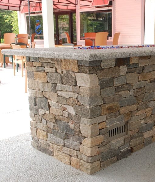 rectangular gas fire pit