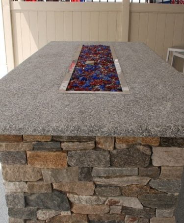 rectangular gas fire pit