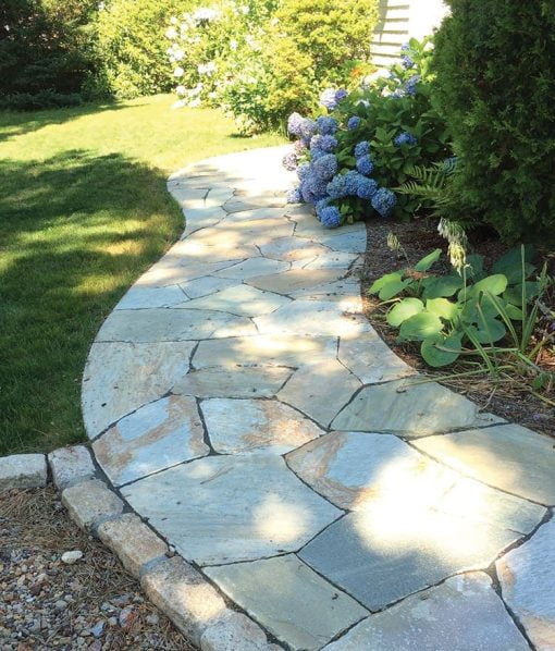 flagstone walkway