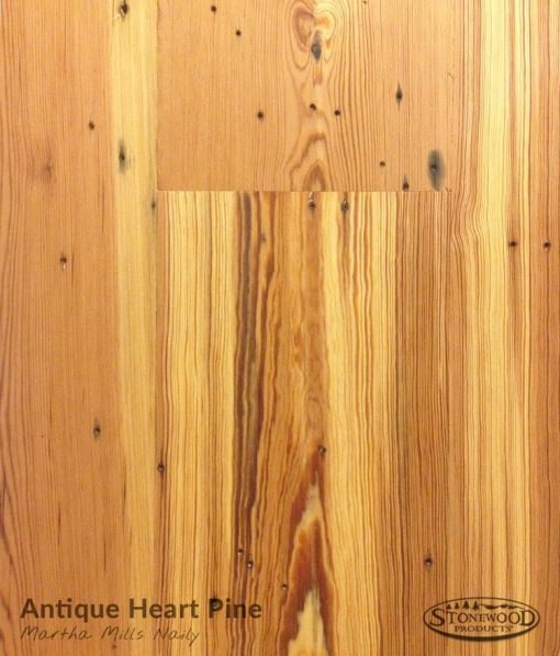 Antique Heart Pine - 8.75" <p id="text-smaller">Martha Mills Naily</p>