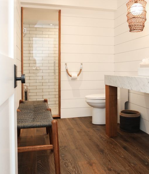 Esplanade engineered hardwood flooring bathroom
