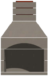 outdoor fireplace kits straight