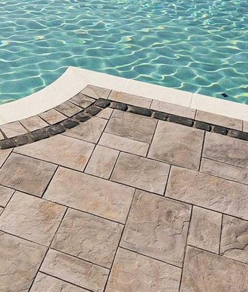 stone pavers pool techo bloc Cape Cod