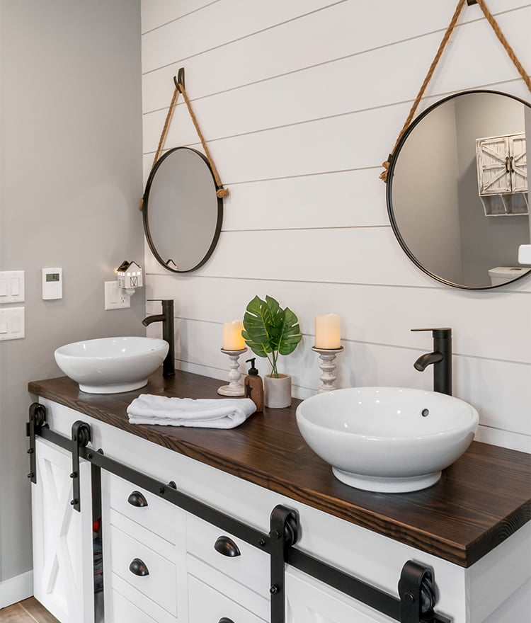 shiplap white staircase cottage paneling esplanade engineered hardwood floors