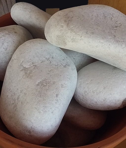 bulk beach pebbles large pure white 3 -6 inch